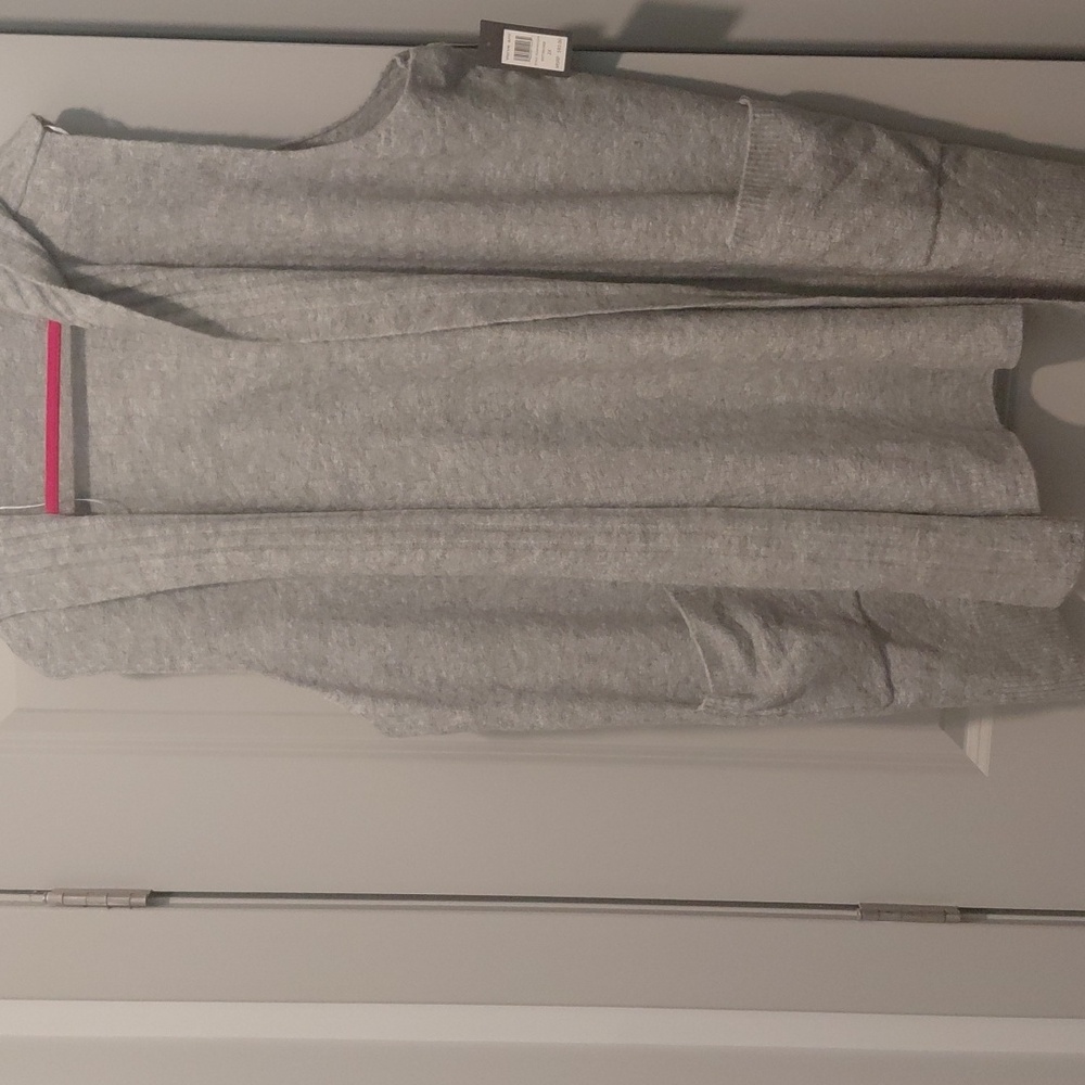 Cozy Gray Hooded Cardigan Vest